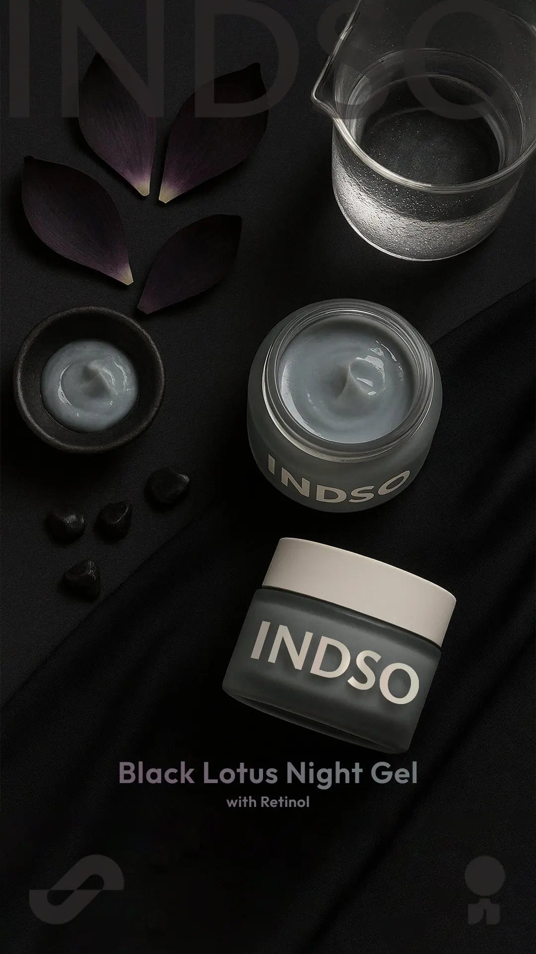 Black Lotus Night Gel with Retinol - INDSO