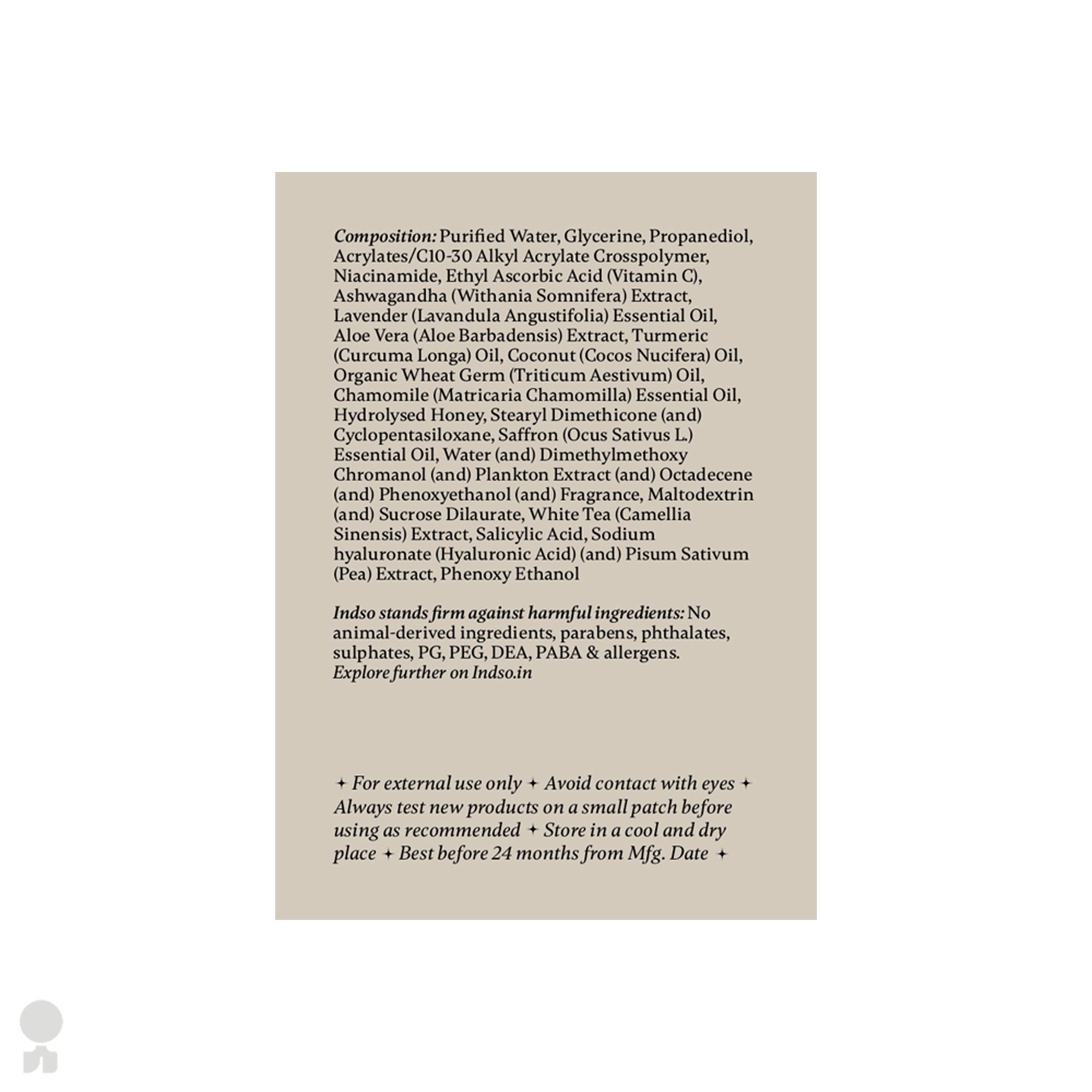 Ashwagandha Gel with Niacinamide & Hyaluronic Acid