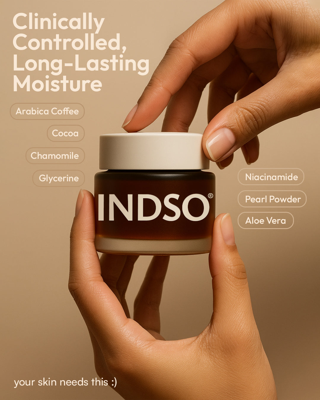 Coffee & Cocoa Gel with Niacinamide & Chamomile Extract