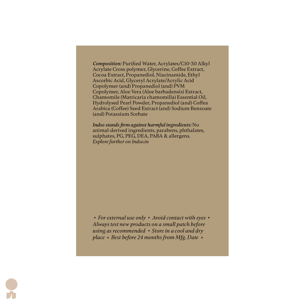 Coffee & Cocoa Gel with Niacinamide & Chamomile Extract