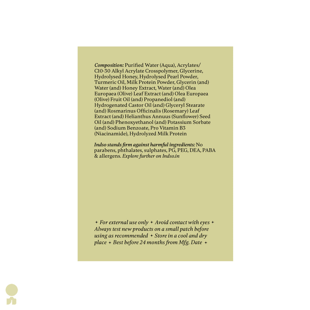 Turmeric Milk Gel with Saffron & Honey